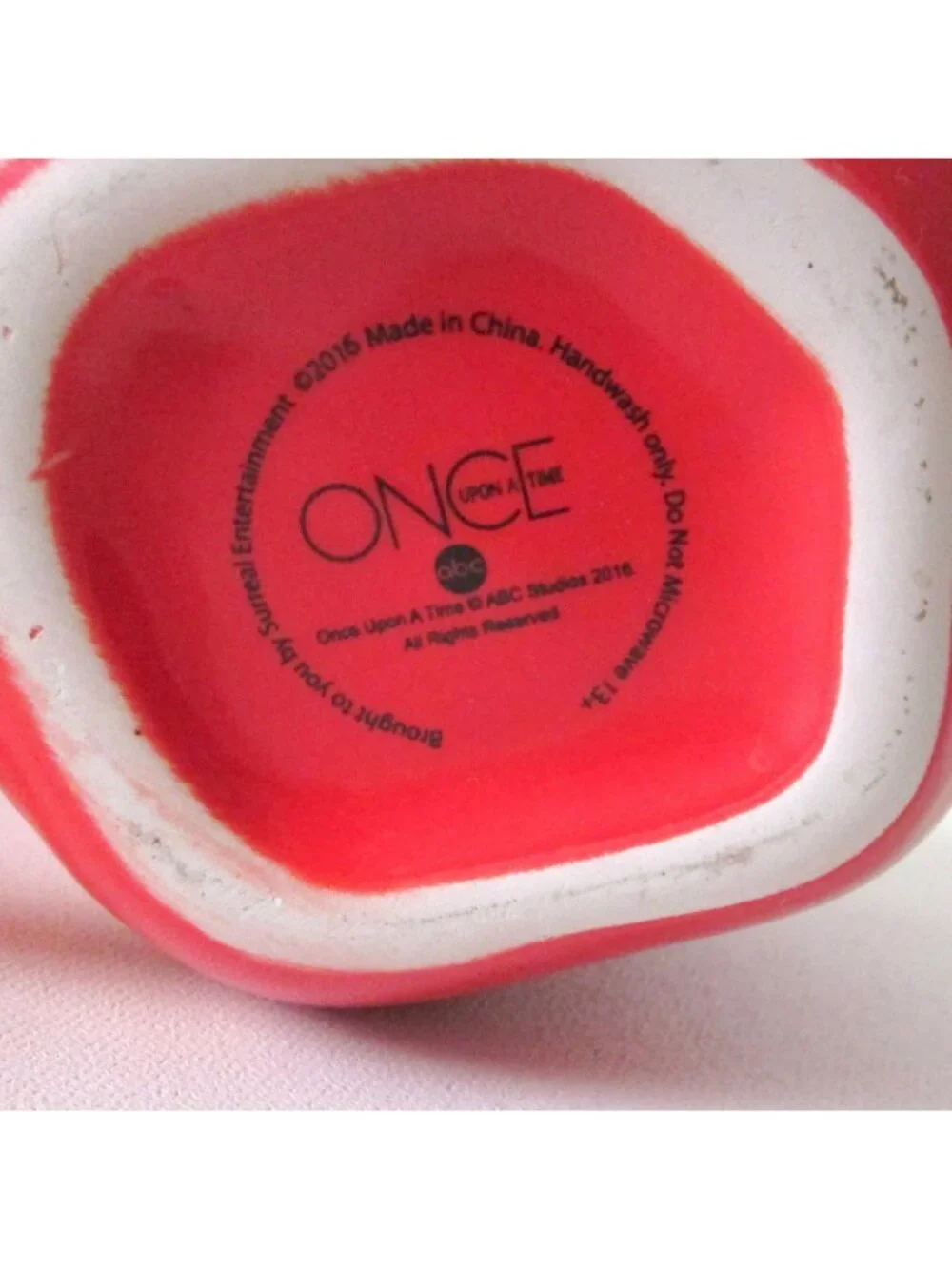Once Upon A Time Apple Mug ABC TV Show Coffee Cup Surreal Entertainment 2016